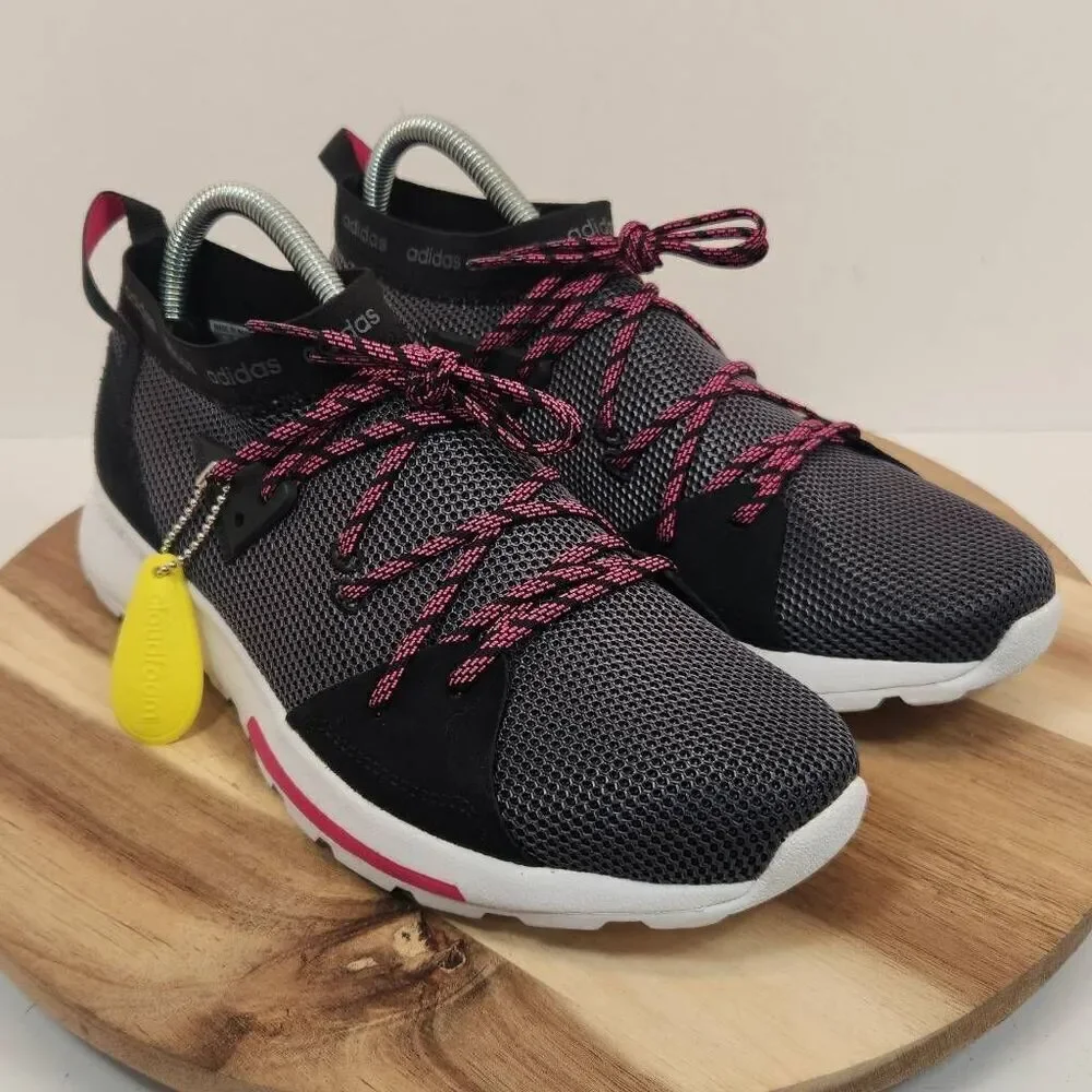 Adidas Womens Quesa Cloudfoam B96520 Black/Gray Running Shoes Sneakers Size 8